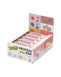 Набор протеиновых батончиков Wowbar Crunch Малиновый чизкейк