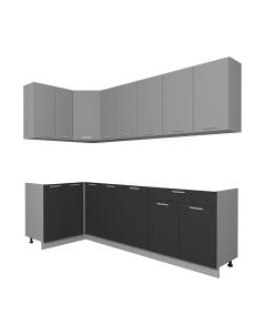 Кухонный гарнитур Интерлиния Мила Лайт 1.2x2.5 без столешницы