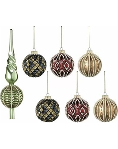 Набор шаров новогодних Tkano New Year Essential Vitrage / TK24-NY_DEC0003