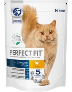 Сухой корм для кошек Для живущих в помещении взрослых кошек. Курица Perfect fit