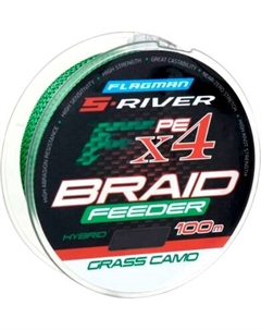 Леска плетеная Flagman Fishing S-River Feeder Braid 100м 0.16мм SRFB016 Flagman fishing