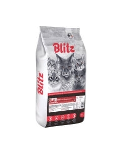 Сухой корм для кошек Sensitive Adult Cats Beef / 4409 Blitz pets