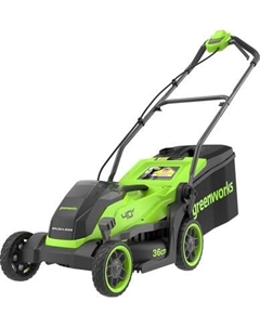 Газонокосилка аккумуляторная Greenworks GD40LM361 бесщеточная 40V 36см / 2520807