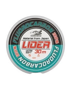 Леска флюорокарбоновая Fishing Empire Lider Fluorocarbon 100% 0.25мм 30м / FL-0125 Fishing empire