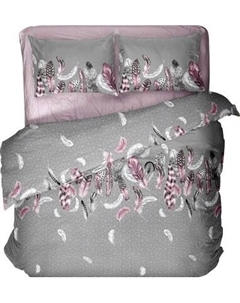 Комплект постельного белья Блакiт Феникс розовый Дуэт 50х70 41272/0 / 658402/592657 К