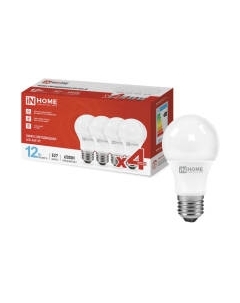 Лампа INhome LED-A60-VC 12Вт 230В Е27 6500К 1140Лм / 4690612047676 Inhome