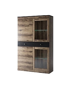 Шкаф с витриной Anrex Jagger 2V2D1S