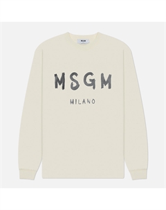 Мужская толстовка  Brush Stroke Logo Print Msgm