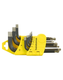 Набор шестигранных ключей 9шт (1.5-10мм) HK1045-04-9-S Hanskonner