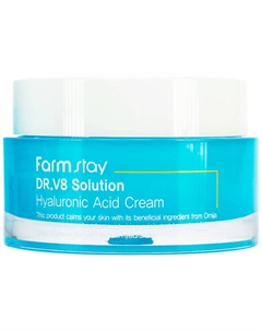 Крем для лица с гиалуроновой кислотой DR.V8 Solution Hyaluronic Acid Cream 50 Farmstay