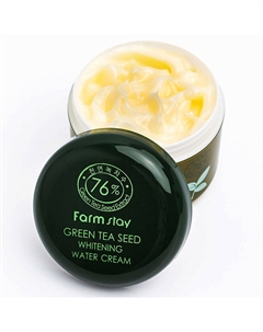 Крем для лица Увлажняющий с семенами зеленого чая выравнивающий тон кожи Green Tea Seed Whitening Water Cream Farmstay