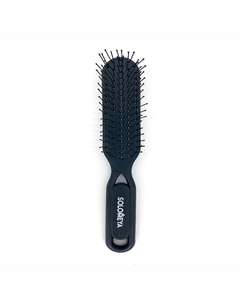 Расческа для распутывания сухих и влажных волос черная Detangler Hairbrush for Wet & Dry Hair Solomeya