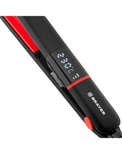 BRAYER Выпрямитель для волос с удлиненными пластинами черный Brayer