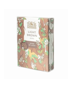 Набор Хна светло-коричневая + Шапочка + Перчатки Light Brown Henna Indibird