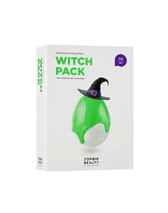 Набор успокаивающих глиняных масок для лица с зеленым чаем ZOMBIE BEAUTY Witch Pack Skin1004