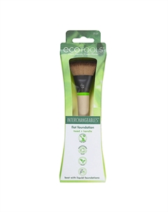Плоская кисть для тональной основы (сменная насадка и ручка) Interchangeables Flat Foundation Ecotools