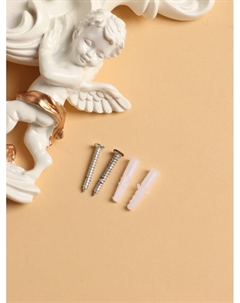 Декор настенный-ваза, панно «Ангелочки», 20.5 см × 22.5, белая с золотом Take it easy