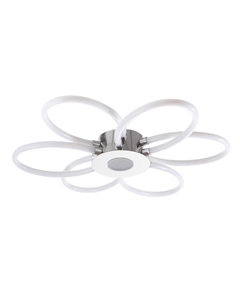 Люстра 1802/6 LED 123 Вт 4000К хром 68×68×10 см Bayerlux