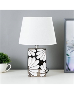 Настольная лампа 16506/1 E14 40 Вт бело-хромовый 20×15×31 см Risalux