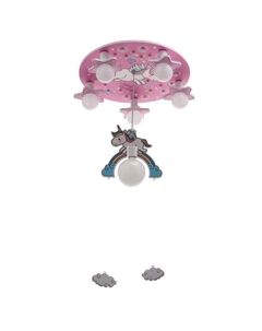 Люстра 86207/6 E27 40 Вт розовый-белый 50×50×24 см Bayerlux