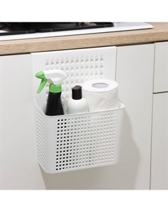 Корзина для хранения навесная на дверцу «Лофт», 24.5×9.5×31.5 см, белый Violet