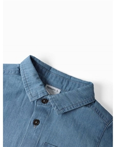 Рубашка джинсовая, рост 92-98 см, голубая Крошка я