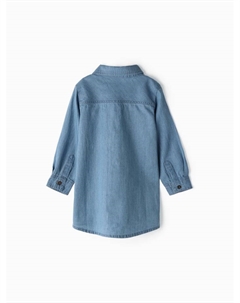Рубашка джинсовая, рост 74-80 см, голубая Крошка я