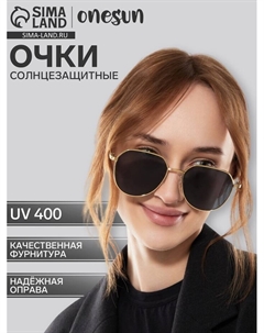 Очки солнцезащитные uv 400, дужка 13 см, ширина 12.5 см, линза 5.1×5.4 см Onesun