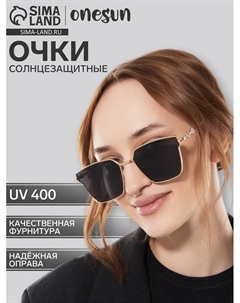 Очки солнцезащитные uv 400, дужка 13.8 см, ширина 12.8 см, линза 4.9×5.3 см Onesun