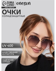 Очки солнцезащитные uv 400, дужка 13.5 см, ширина 13.4 см, линза 5.6×6 см Onesun