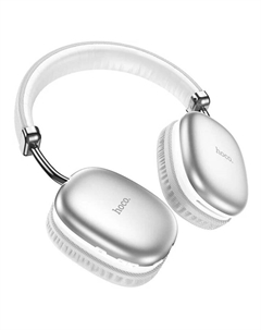 Наушники беспроводные, полноразмерные, Hoco W35, Bluetooth 5.0, с шумоподавлением, с микрофоном, 400 мАч, серебристые