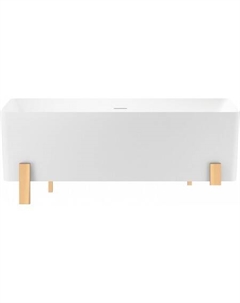 Ванна FR.Euphoria 166x77,5 230101002 (отдельностоящая ванна белый глянец, экран, ножки золото) Wellsee