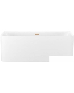 Clermont 170x75 28260204R (пристенная ванна белый глянец, экран, ножки, сифон-автомат золото) Wellsee