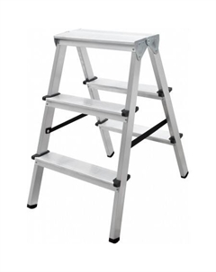 Лестница-стремянка NV 112 алюминиевая двухсторонняя 2x3 ступеней Новая высота