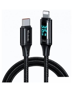Кабель CA-1030 USB Type-C - Lightning (1.2 м, черный) Mcdodo