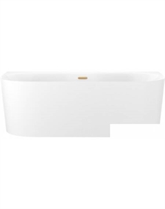 Collaro 170x80 28910104R (пристенная ванна белый глянец, экран, ножки, сифон-автомат золото) Wellsee