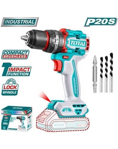 Ударная дрель-шуруповерт TIDLI206681 (без АКБ) Total