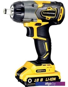 Гайковерт HCD18350S (с 2-мя АКБ, кейс) Hanskonner