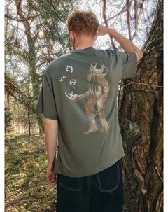 Футболка мужская зеленая с принтом Mark formelle