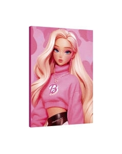 Картина по номерам Школа талантов Блондинка в розовом / 10060287