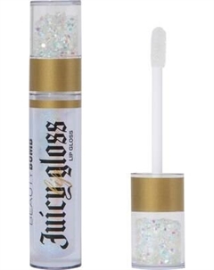 Блеск для губ Beauty Bomb Juicy тон 02 нежно-розовый с блестками Beauty bomb