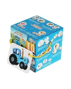 Развивающая игра Умные игры Веселая ферма. Набор IQ-пазлов Синий Трактор / 4650250506652