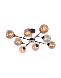 Потолочный светильник Mirastyle MX-5080/8 BK+FGD