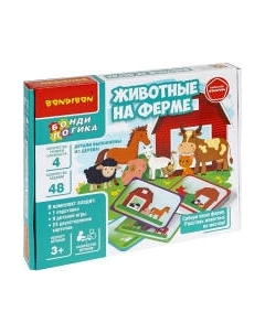 Развивающая игра Bondibon БондиЛогика Животные на ферме / ВВ6159