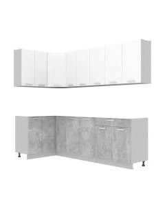 Кухонный гарнитур Интерлиния Мила Лайт 1.2x2.5 без столешницы