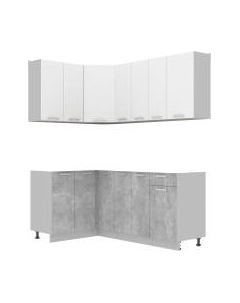 Кухонный гарнитур Интерлиния Мила Лайт 1.2x2.4 без столешницы