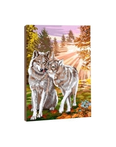 Картина по номерам Школа талантов Волки / 5005793