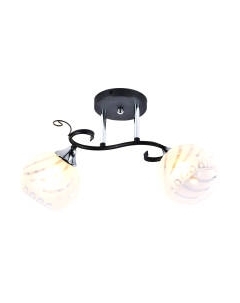 Потолочный светильник Mirastyle MH-1211B/2 BK+CR