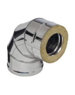 Поворот для труб Ferrum 90° 430/0.8мм Ф115x200 / f4232