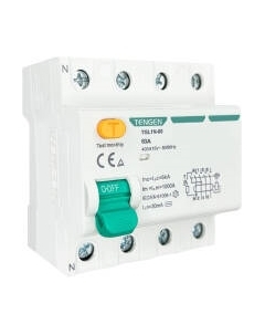 Устройство защитного отключения Tengen TGL1N-80 4P 63A 6kA 300mA AC/S 4M / TEN320166